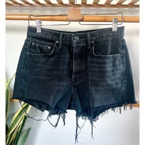 GRLFRND Karolina Denim Shorts in Blackhearts